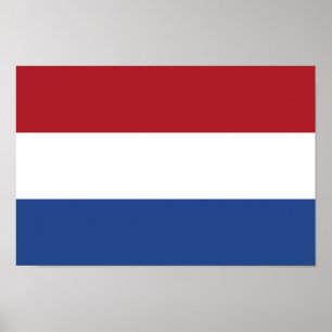 Poster Drapeau des Pays-Bas