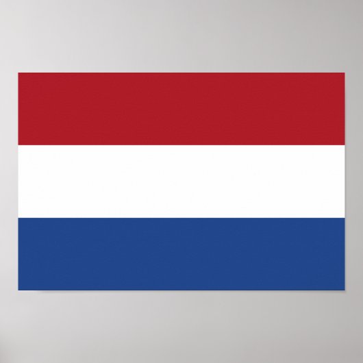 Poster Drapeau des Pays-Bas (Devant)