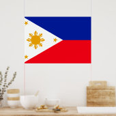 Poster Drapeau des Philippines (Cuisine)
