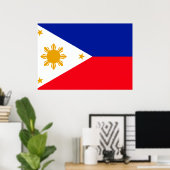 Poster Drapeau des Philippines (Bureau à domicile)