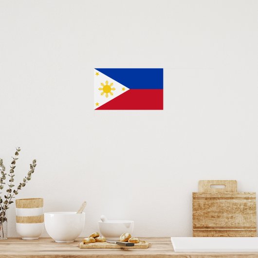 Poster Drapeau des Philippines (Cuisine)