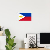 Poster Drapeau des Philippines (Bureau à domicile)