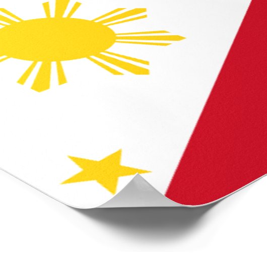 Poster Drapeau des Philippines (Coin)