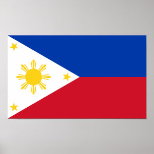 Poster Drapeau des Philippines