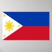 Poster Drapeau des Philippines (Devant)