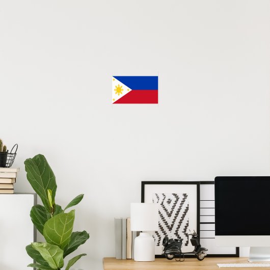 Poster Drapeau des Philippines (Bureau à domicile)