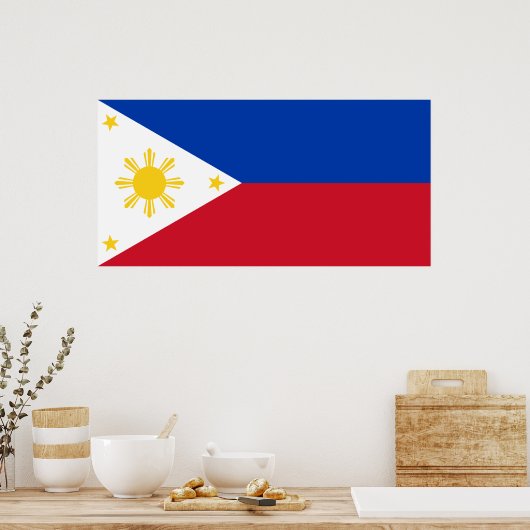 Poster Drapeau des Philippines (Cuisine)