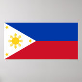 Poster Drapeau des Philippines (Devant)