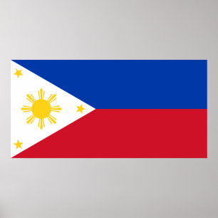 Poster Drapeau des Philippines
