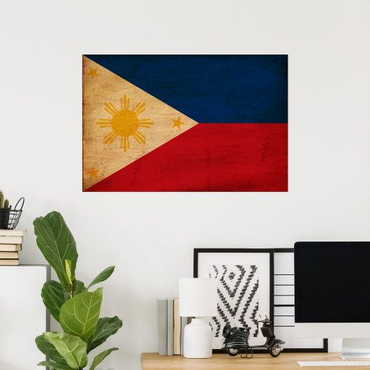 Poster Drapeau des Philippines (Bureau à domicile)