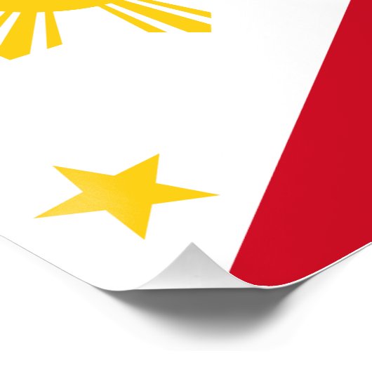 Poster Drapeau des Philippines (Coin)