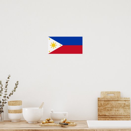 Poster Drapeau des Philippines (Cuisine)
