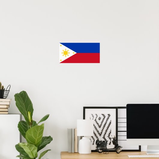 Poster Drapeau des Philippines (Bureau à domicile)