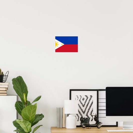 Poster Drapeau des Philippines (Bureau à domicile)