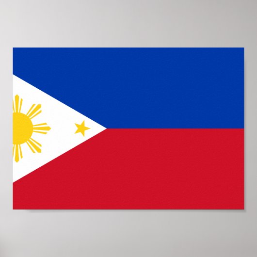 Poster Drapeau des Philippines (Devant)