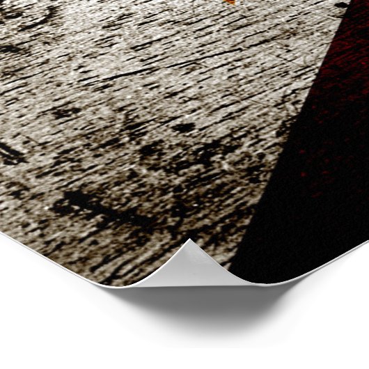 Poster Drapeau des Philippines noires (Coin)