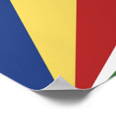Poster drapeau des Seychelles (Coin)