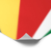 Poster Drapeau des Seychelles (Coin)