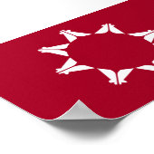 Poster Drapeau des Sioux Oglala Lakota (Coin)