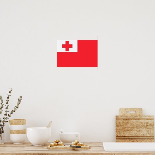 Poster Drapeau des Tonga (Cuisine)