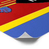Poster Drapeau d'Eswatini (Coin)