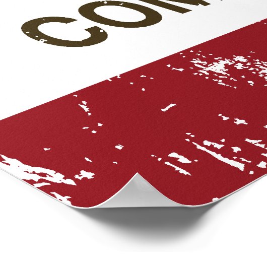 Poster Drapeau d'État de Californie Compton (Coin)