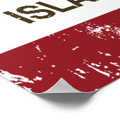 Poster Drapeau d'État de Californie Isla Vista (Coin)