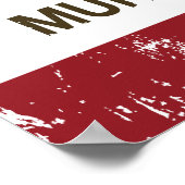 Poster Drapeau d'État de Californie Murrieta (Coin)