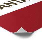 Poster Drapeau d'État de Californie Père Noël Barbara (Coin)