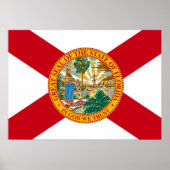Poster Drapeau d'État de Floride (Devant)