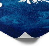 Poster Drapeau d'État de la Caroline du Sud (Coin)
