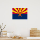 Poster Drapeau d'État de l'Arizona (Cuisine)
