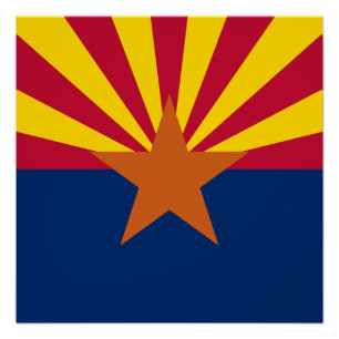 Poster Drapeau d'État de l'Arizona