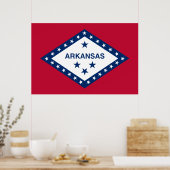 Poster Drapeau d'État de l'Arkansas (Cuisine)