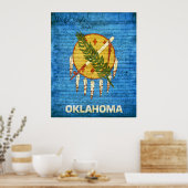 Poster Drapeau d'État de l'Oklahoma (Cuisine)