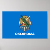 Poster Drapeau d'État de l'Oklahoma (Devant)