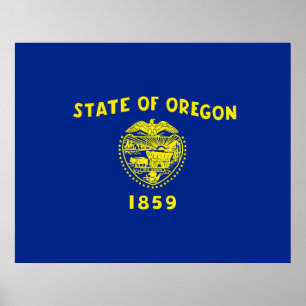 Poster Drapeau d'État de l'Oregon