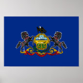 Poster Drapeau d'État de Pennsylvanie (Devant)