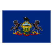 Poster Drapeau d'État de Pennsylvanie (Devant)