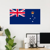 Poster Drapeau d'État de Victoria (Australie) (Bureau à domicile)