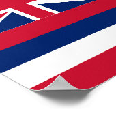 Poster Drapeau d'État d'Hawaï (Coin)