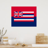 Poster Drapeau d'État d'Hawaii (Cuisine)