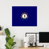Poster Drapeau d'État du Kentucky (Bureau à domicile)