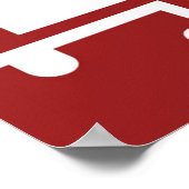 Poster Drapeau d'Etat du Maryland, États-Unis (Coin)