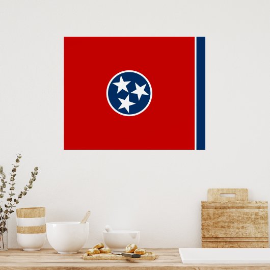 Poster Drapeau d'État du Tennessee (Cuisine)