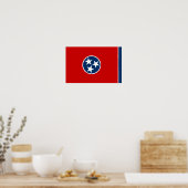 Poster Drapeau d'état du Tennessee (Cuisine)