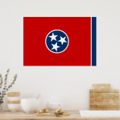 Poster Drapeau d'état du Tennessee (Cuisine)