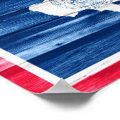 Poster Drapeau d'État du Wyoming (Coin)