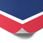 Poster Drapeau d'Etat du Wyoming, États-Unis (Coin)