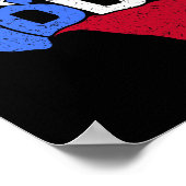 Poster Drapeau D'État Et Carte Du Bbq Texas (Coin)